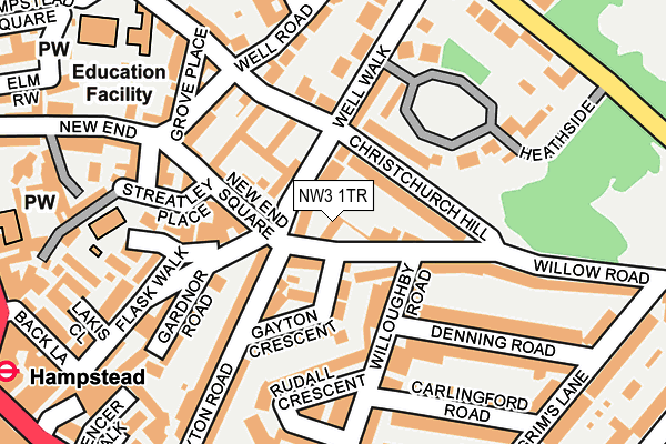 NW3 1TR map - OS OpenMap – Local (Ordnance Survey)