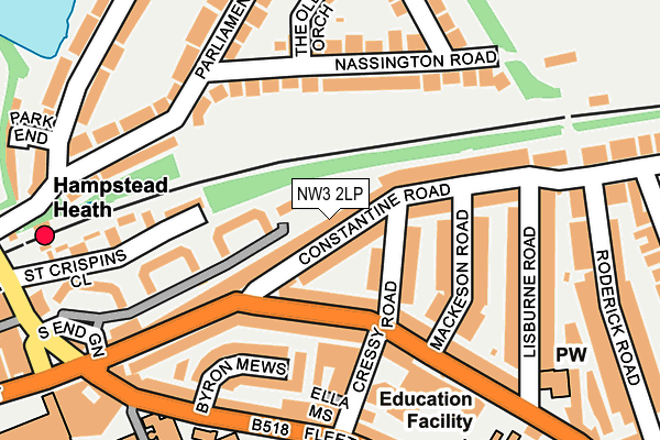NW3 2LP map - OS OpenMap – Local (Ordnance Survey)