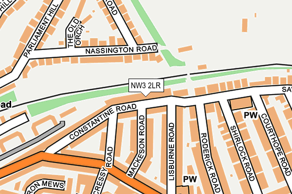 NW3 2LR map - OS OpenMap – Local (Ordnance Survey)