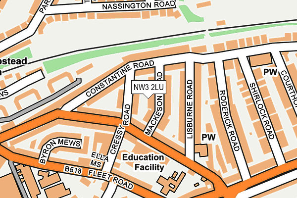Map of NO.9 MACKESON ROAD (PROPERTY OWNERS) LIMITED at local scale