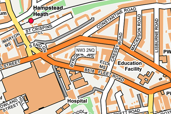 NW3 2NQ map - OS OpenMap – Local (Ordnance Survey)