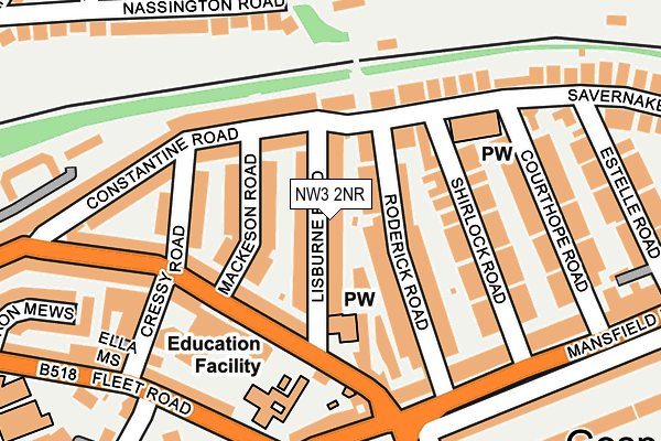 Map of THORNTONS TRANSPORT LIMITED at local scale
