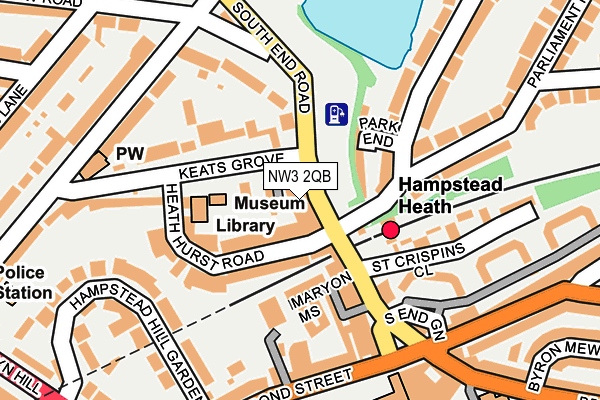 NW3 2QB map - OS OpenMap – Local (Ordnance Survey)