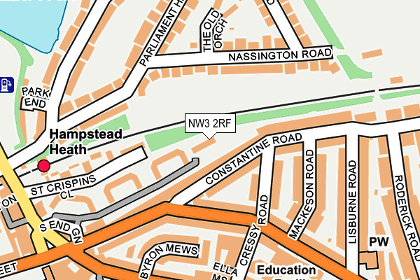 NW3 2RF map - OS OpenMap – Local (Ordnance Survey)