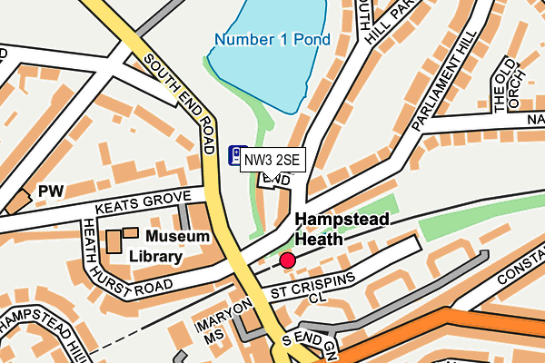 NW3 2SE map - OS OpenMap – Local (Ordnance Survey)