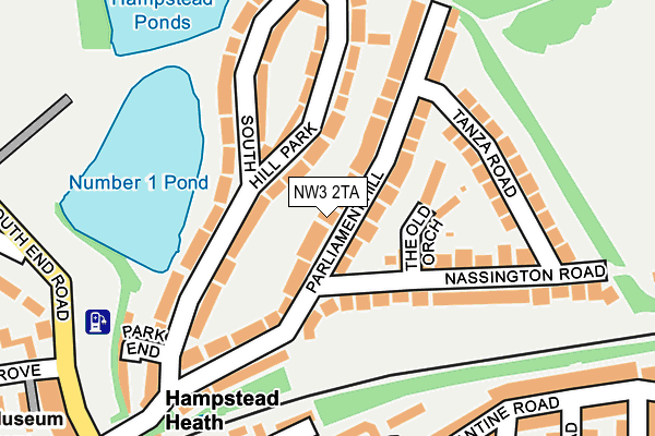 NW3 2TA map - OS OpenMap – Local (Ordnance Survey)