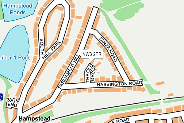 NW3 2TR map - OS OpenMap – Local (Ordnance Survey)