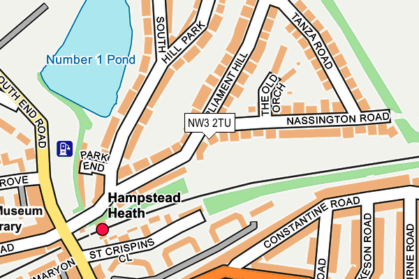 NW3 2TU map - OS OpenMap – Local (Ordnance Survey)