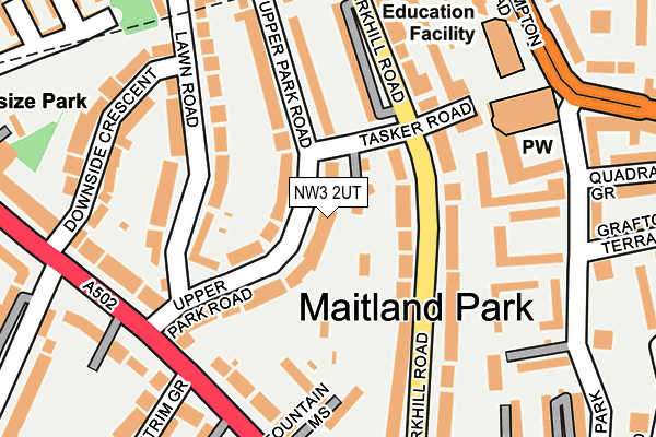 NW3 2UT map - OS OpenMap – Local (Ordnance Survey)