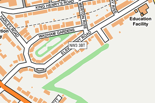 NW3 3BT map - OS OpenMap – Local (Ordnance Survey)