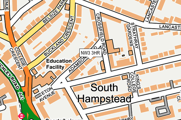 NW3 3HR map - OS OpenMap – Local (Ordnance Survey)