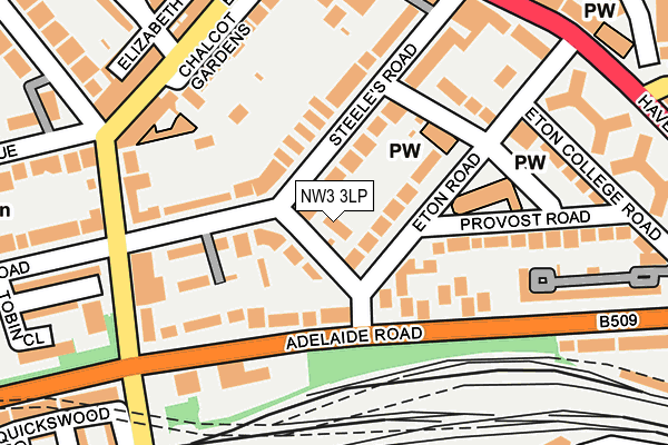 NW3 3LP map - OS OpenMap – Local (Ordnance Survey)