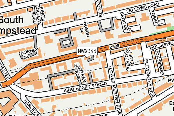 NW3 3NN map - OS OpenMap – Local (Ordnance Survey)