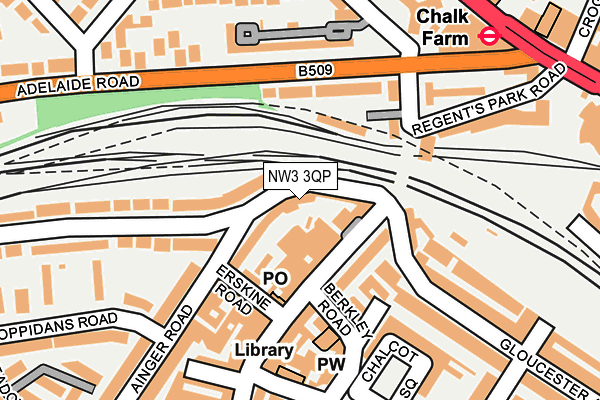 NW3 3QP map - OS OpenMap – Local (Ordnance Survey)