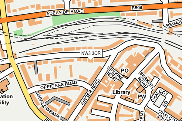 NW3 3QR map - OS OpenMap – Local (Ordnance Survey)