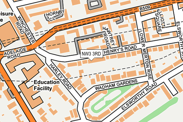 NW3 3RD map - OS OpenMap – Local (Ordnance Survey)