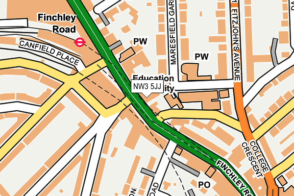 Map of WESTFERRY ROAD 2 LIMITED at local scale