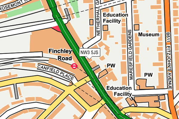 Map of DASHWOOD ONE LTD at local scale