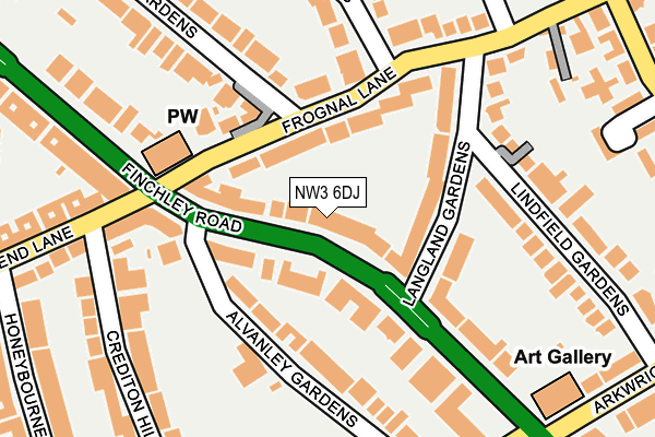 NW3 6DJ map - OS OpenMap – Local (Ordnance Survey)