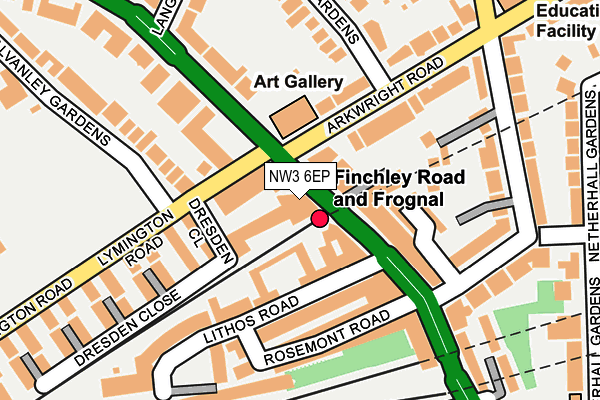 NW3 6EP map - OS OpenMap – Local (Ordnance Survey)