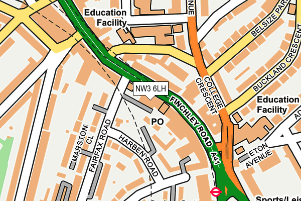 Map of 11 LARDEN ROAD ACTON (MANAGEMENT) LIMITED at local scale