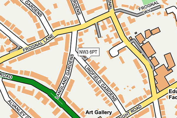 NW3 6PT map - OS OpenMap – Local (Ordnance Survey)