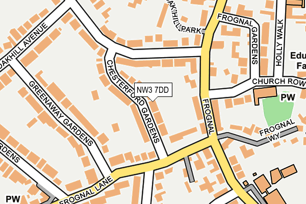 NW3 7DD map - OS OpenMap – Local (Ordnance Survey)