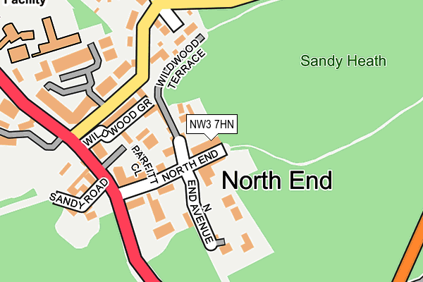 NW3 7HN map - OS OpenMap – Local (Ordnance Survey)