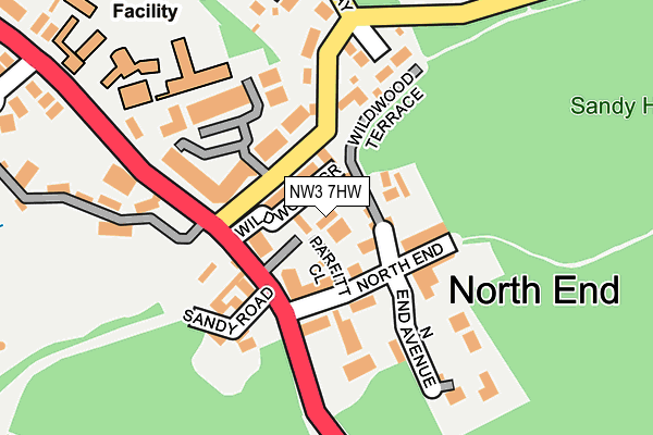 NW3 7HW map - OS OpenMap – Local (Ordnance Survey)