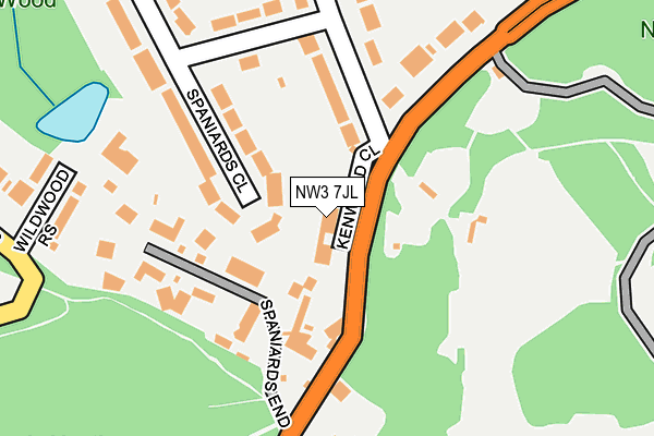 NW3 7JL map - OS OpenMap – Local (Ordnance Survey)