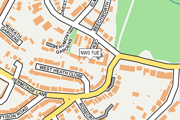 NW3 7UE map - OS OpenMap – Local (Ordnance Survey)