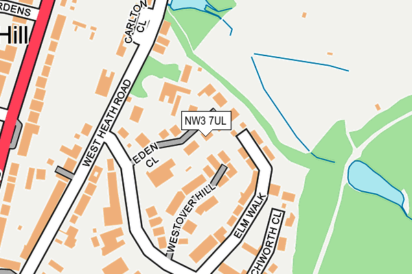 NW3 7UL map - OS OpenMap – Local (Ordnance Survey)