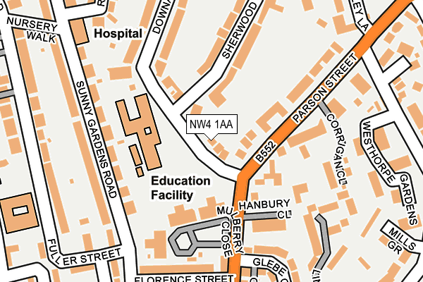 Map of TOM PALMER LIMITED at local scale