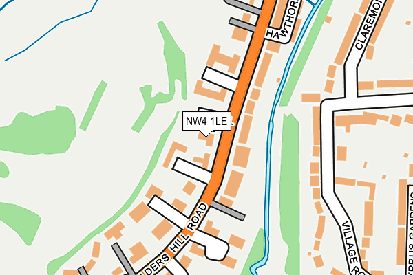 NW4 1LE map - OS OpenMap – Local (Ordnance Survey)