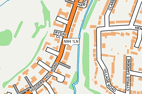 NW4 1LN map - OS OpenMap – Local (Ordnance Survey)