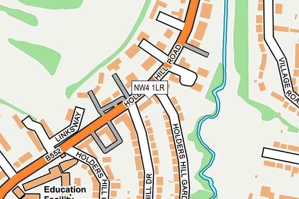 NW4 1LR map - OS OpenMap – Local (Ordnance Survey)
