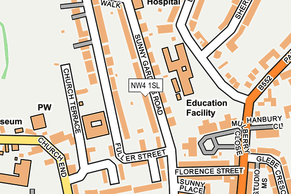 NW4 1SL map - OS OpenMap – Local (Ordnance Survey)