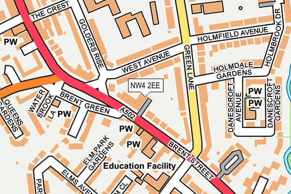 NW4 2EE map - OS OpenMap – Local (Ordnance Survey)