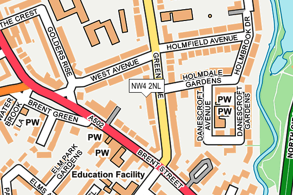 NW4 2NL map - OS OpenMap – Local (Ordnance Survey)