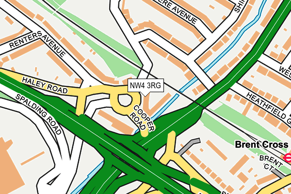 NW4 3RG map - OS OpenMap – Local (Ordnance Survey)