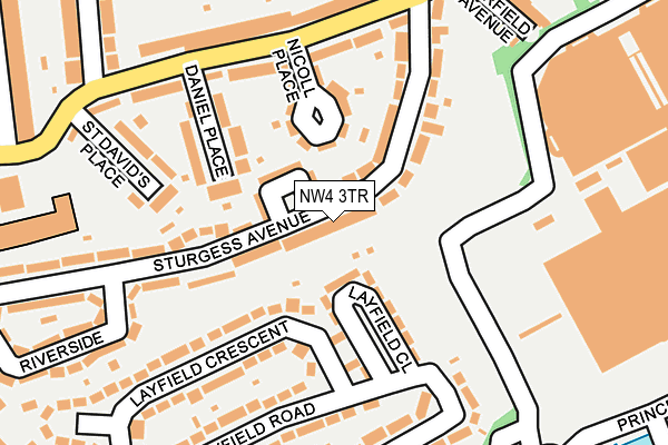 NW4 3TR map - OS OpenMap – Local (Ordnance Survey)