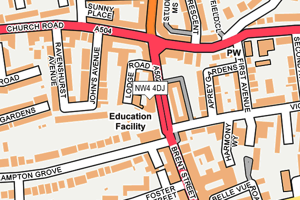 Map of BLOOMSBURY DESIGN LTD at local scale
