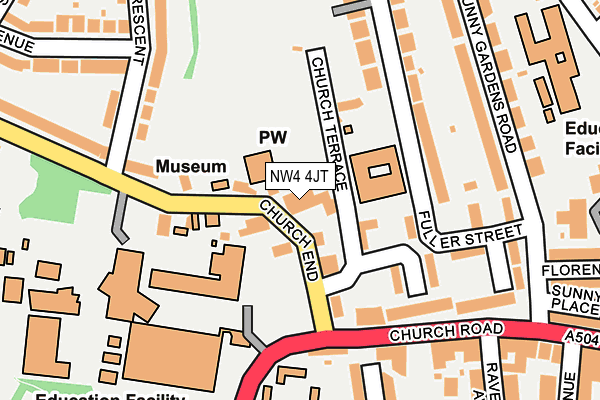 NW4 4JT map - OS OpenMap – Local (Ordnance Survey)