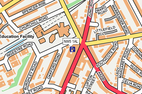 NW5 1AL map - OS OpenMap – Local (Ordnance Survey)