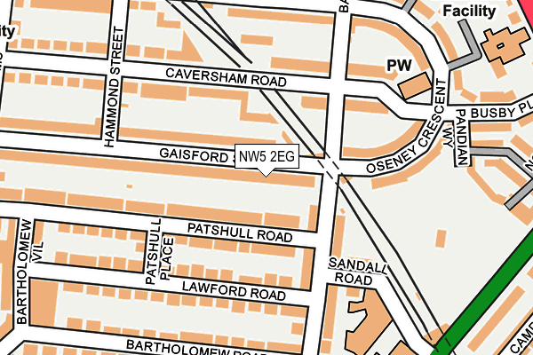 NW5 2EG map - OS OpenMap – Local (Ordnance Survey)