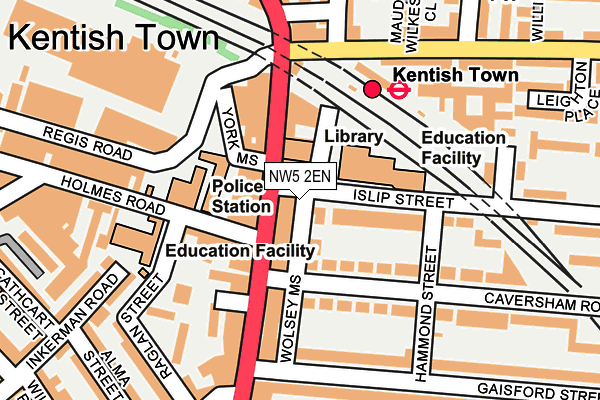 NW5 2EN map - OS OpenMap – Local (Ordnance Survey)