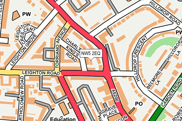 NW5 2EQ map - OS OpenMap – Local (Ordnance Survey)