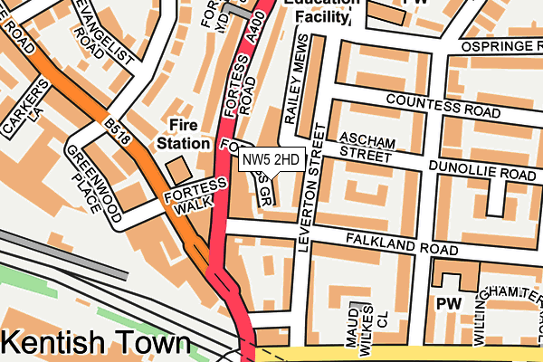 NW5 2HD map - OS OpenMap – Local (Ordnance Survey)