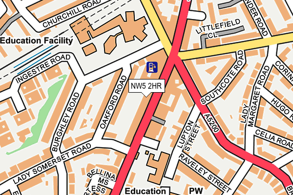 NW5 2HR map - OS OpenMap – Local (Ordnance Survey)