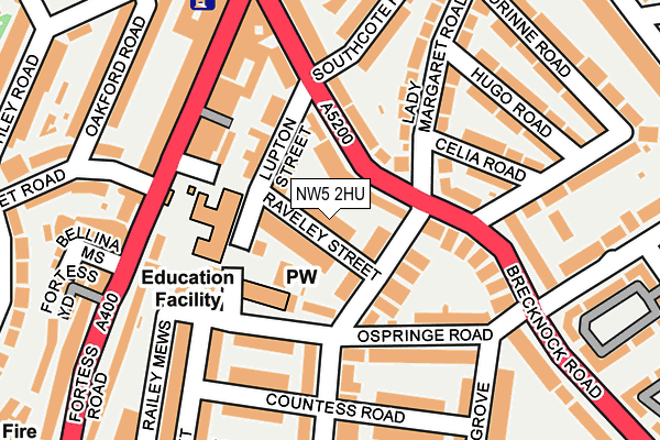 NW5 2HU map - OS OpenMap – Local (Ordnance Survey)